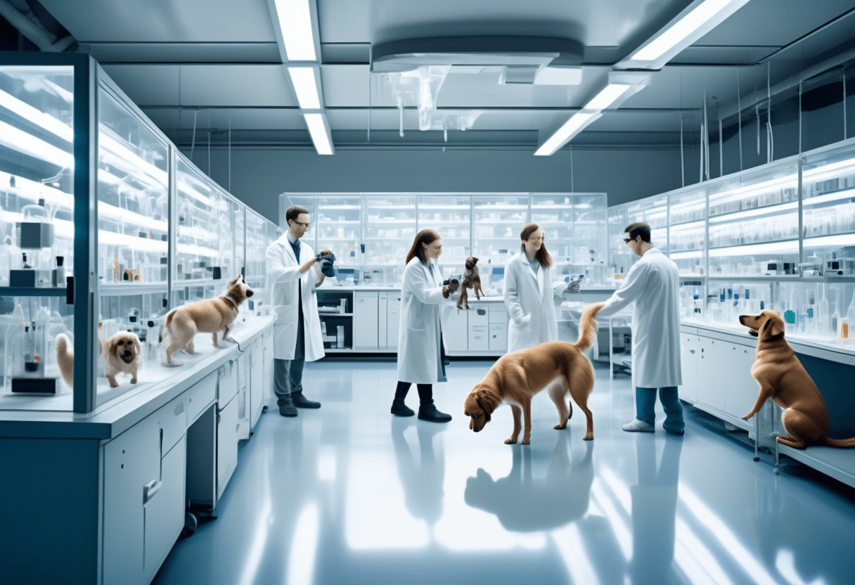 cachorro feito em laboratório