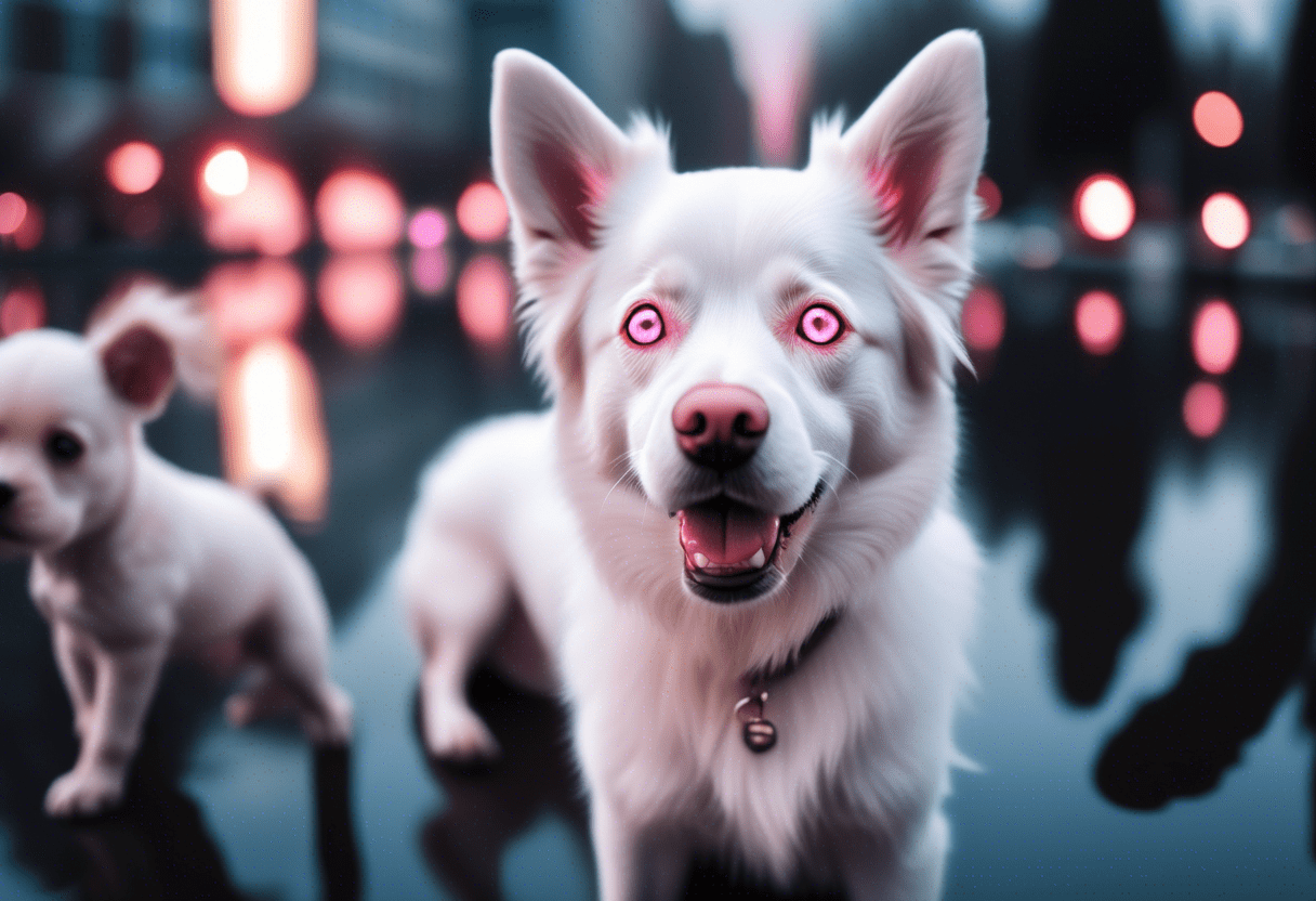 olho branco em cachorro