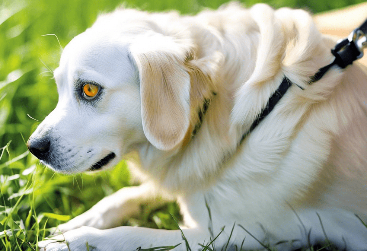 olho branco em cachorro