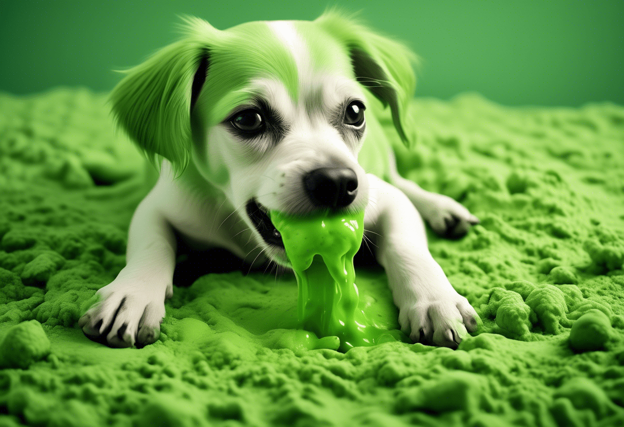 vômito verde cachorro