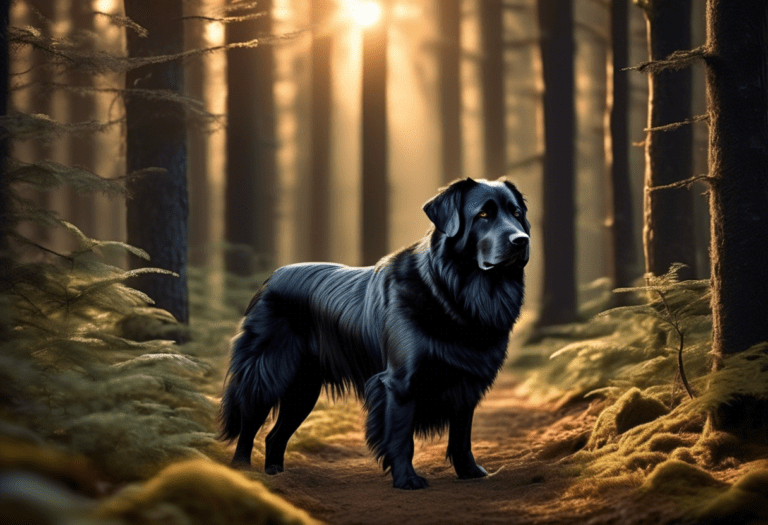 raça de cachorro grande peludo e preto
